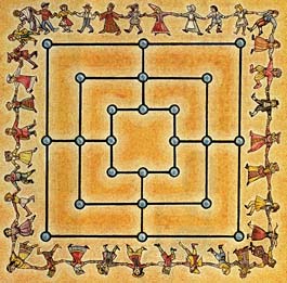 Nine Mens Morris Game Board